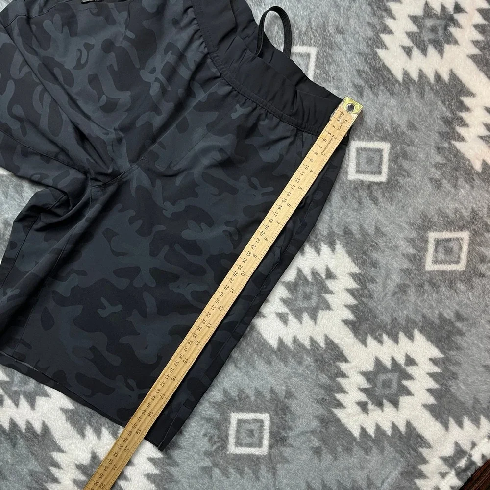 Ten Thousand Interval Shorts Mens S Black Camo Training Gym Athletic 7 Inseam